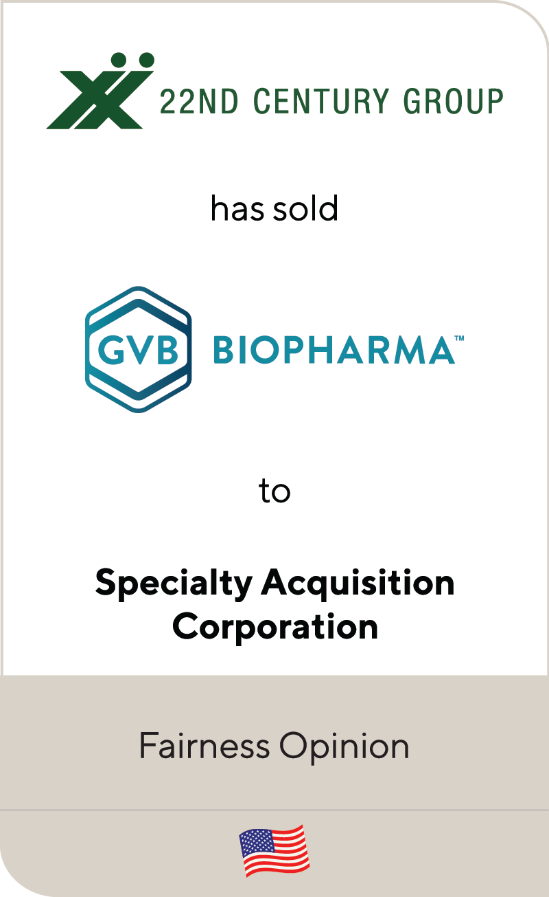 22nd Century Group GVB Biopharma Specialty Acquisition Corporation 2023
