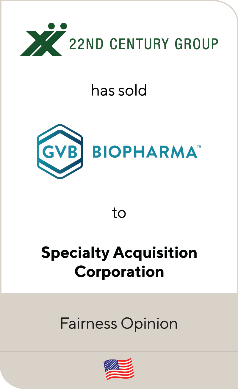 22nd Century Group GVB Biopharma Specialty Acquisition Corporation 2023