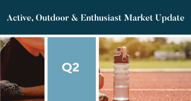 Runner lacing a trainer on a running track beside a water bottle, with a Q2 panel alongside