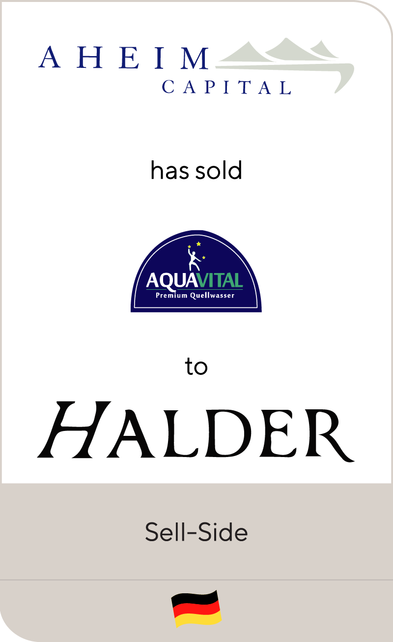 Aheim Capital has sold Aqua Vital Group to Halder
