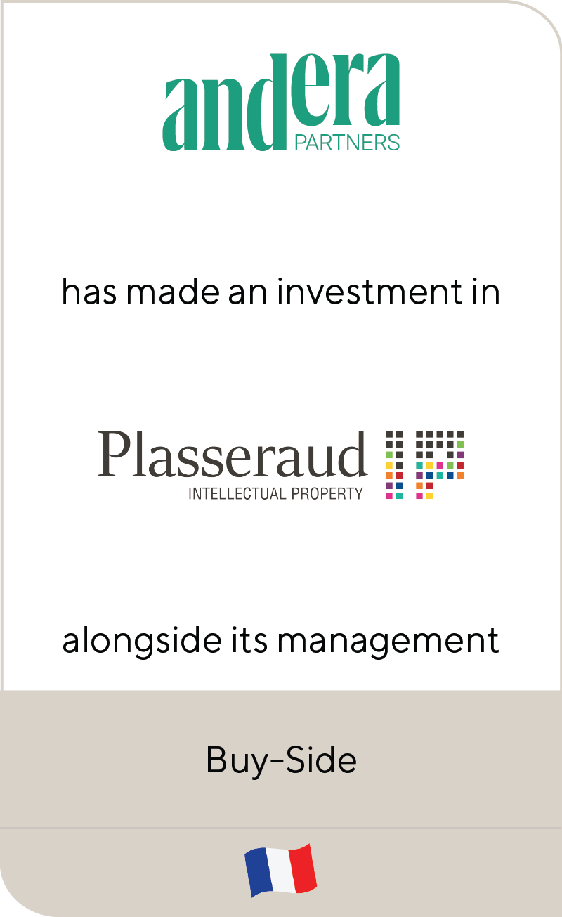 Andera Acto has made an investment in Plasseraud IP alongside its management