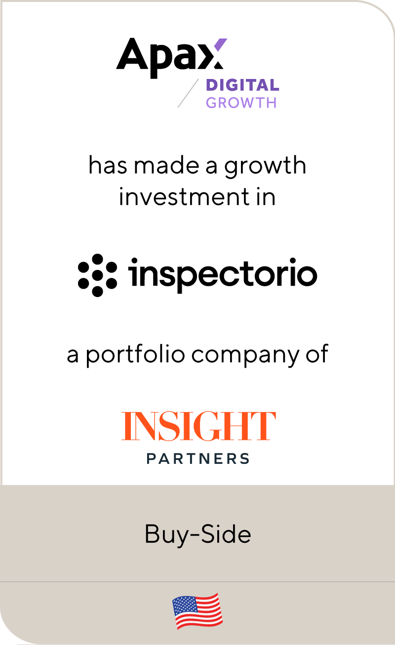 Apax Digital Funds has made a growth investment in Inspectorio, a portfolio company of Insight Partners