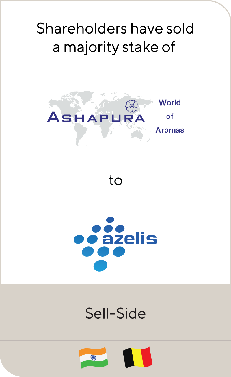 Ashapura Aromas Pvt Ltd Azelis SA 2022