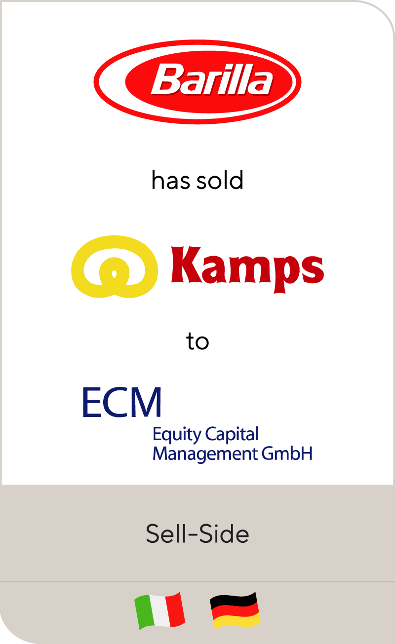 Barilla has sold Kamps to ECM
