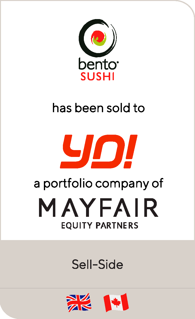 Bento Sushi has been sold to Yo! Sushi