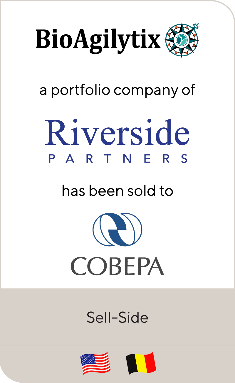 Riverside Partners has sold BioAgilytix to Cobepa