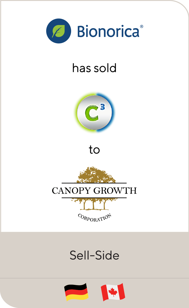 Bionorica has sold C³ to Canopy Growth