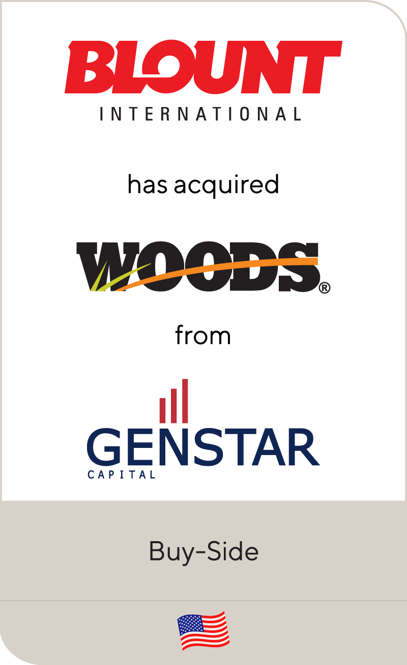 Blount WOODS Genstar Capital 2011