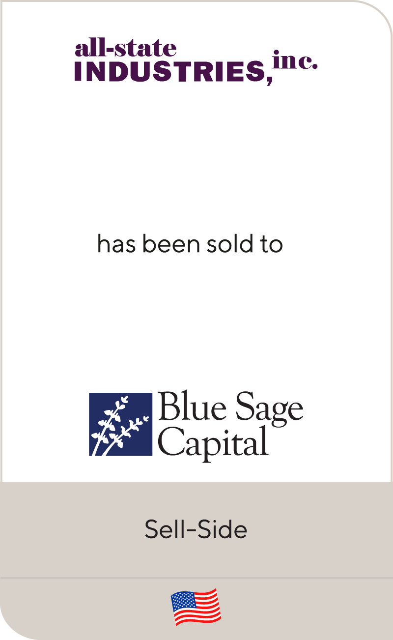 Blue Sage Capital Invests in All-State Industries