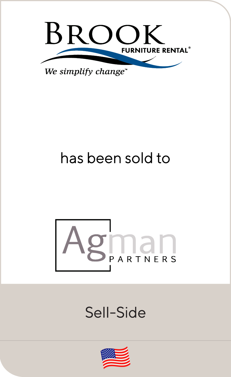 Brook Furniture Rental has been sold to Agman Partners