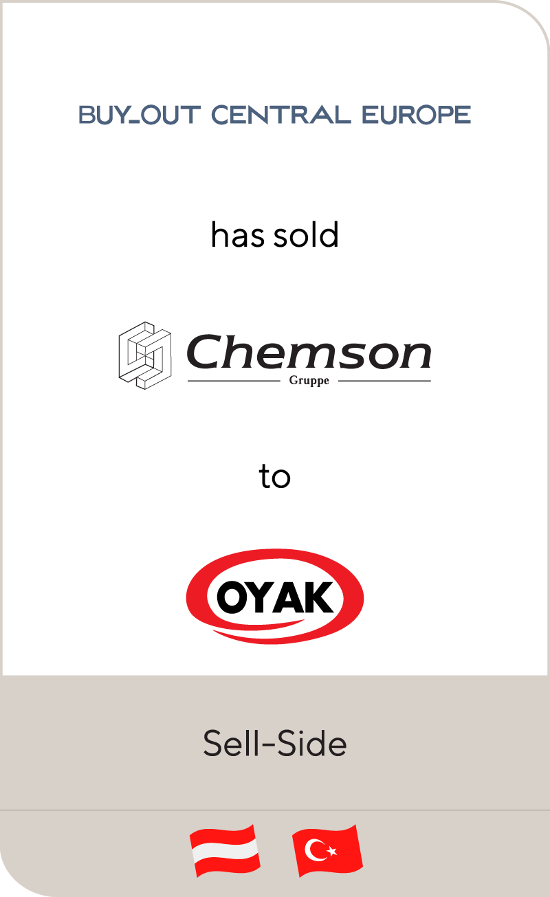 Buy-Out Central Europe II has sold Chemson Polymer-Additive to Ordu Yardimlasma Kurumu