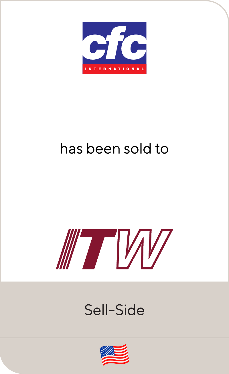 CFC International has been sold to Illinois Tool Works