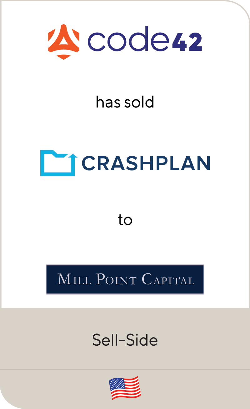 Code42 CrashPlan Mill Point Capital 2022