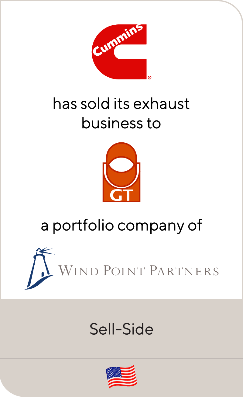 Cummins Inc Global Tube Wind Point Partners 2011