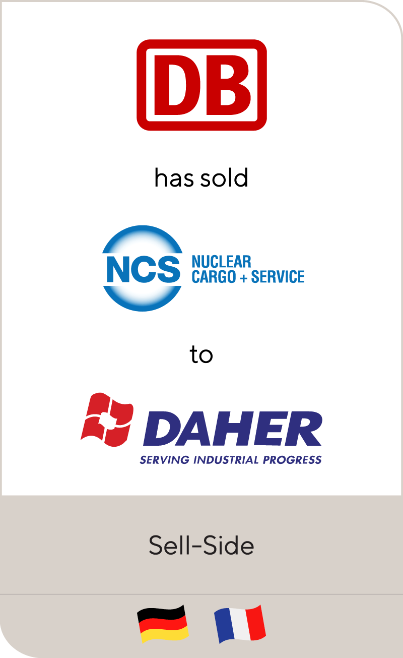 Deutsche Bahn has sold Nuclear Cargo + Services to Compagnie DAHER