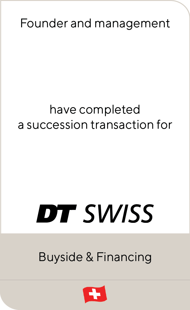 DT Swiss completes founder succession transaction and refinancing