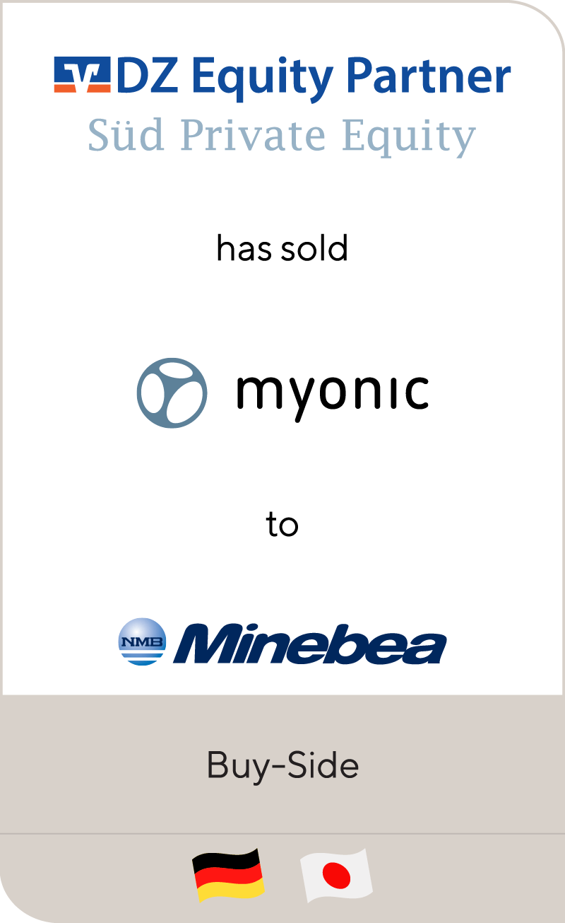 DZ Equity Partner_SUD Private Equity_Myonic_Minebea