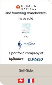 DECALIA Capital and founding shareholders have sold MediGroup to ImaOne