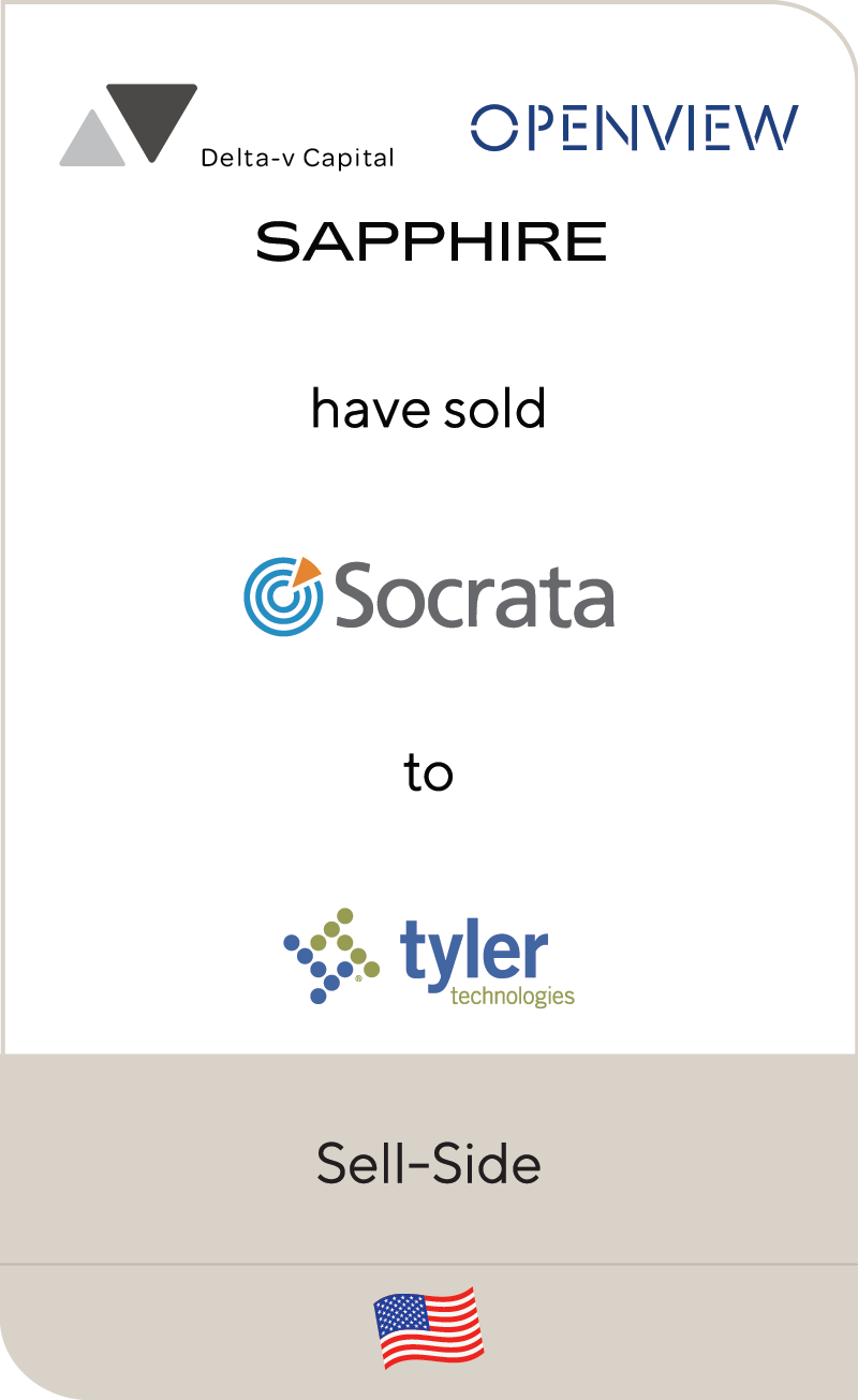 Delta V OpenView Venture Partners Sapphire Ventures Socrata Tyler 2018