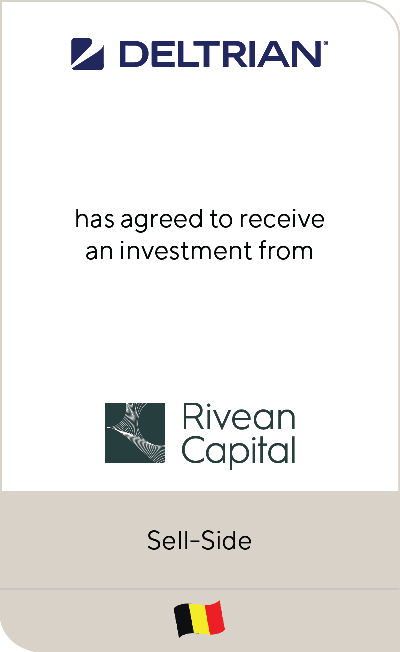 Deltrian has agreed to receive an investment from Rivean Capital