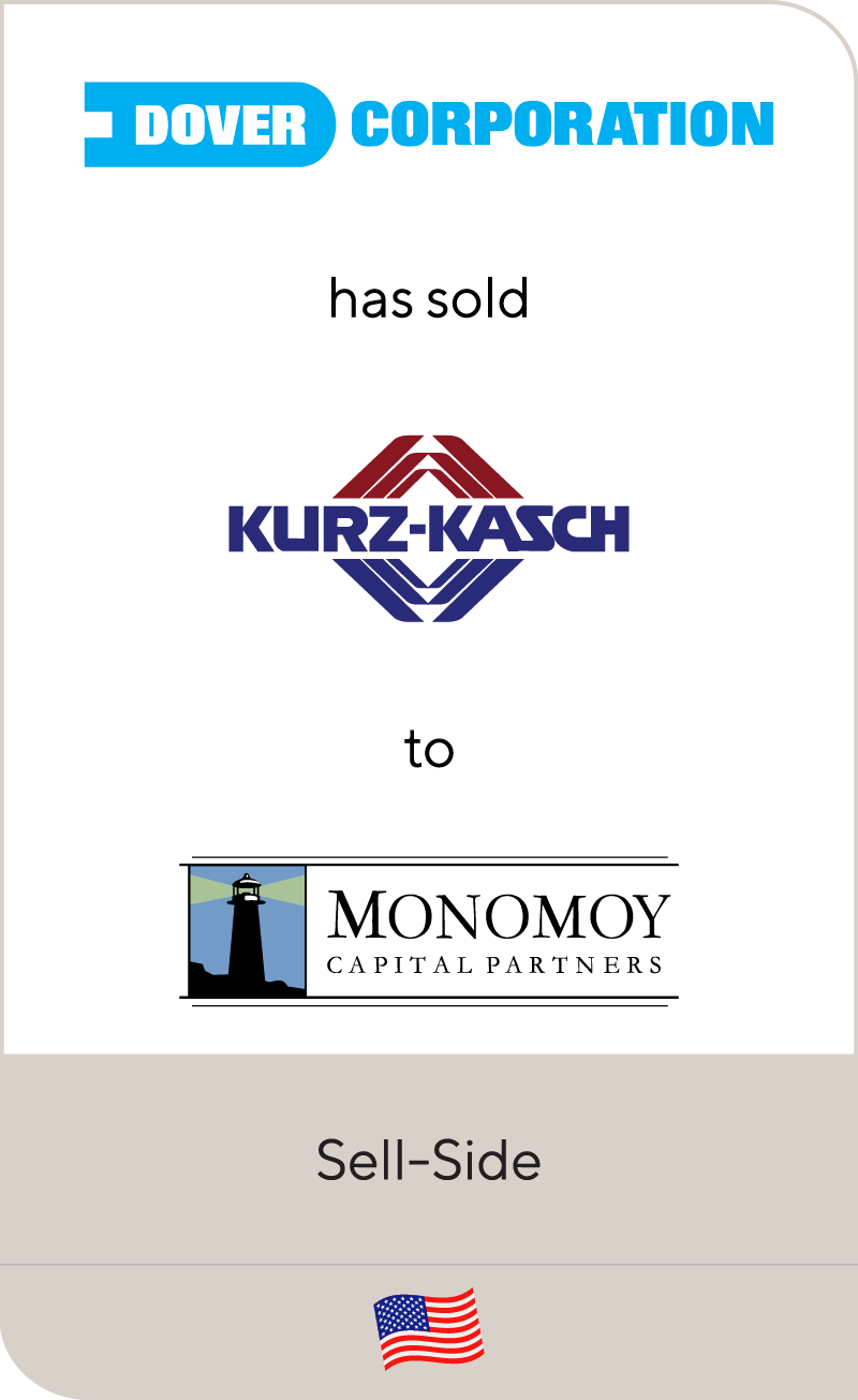 Dover Corporation has sold Kurz-Kasch to Monomoy Capital Partners