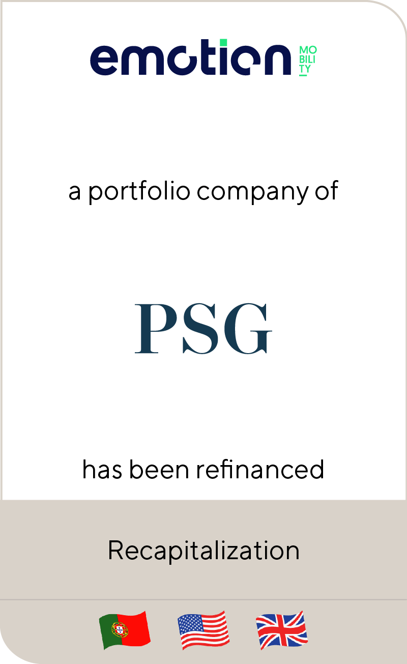 Emotion Mobility, a portfolio company of PSG Equity, has been refinanced