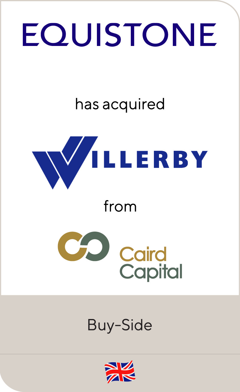 Equistone Partners Europe has acquired Willerby Group from Caird Capital