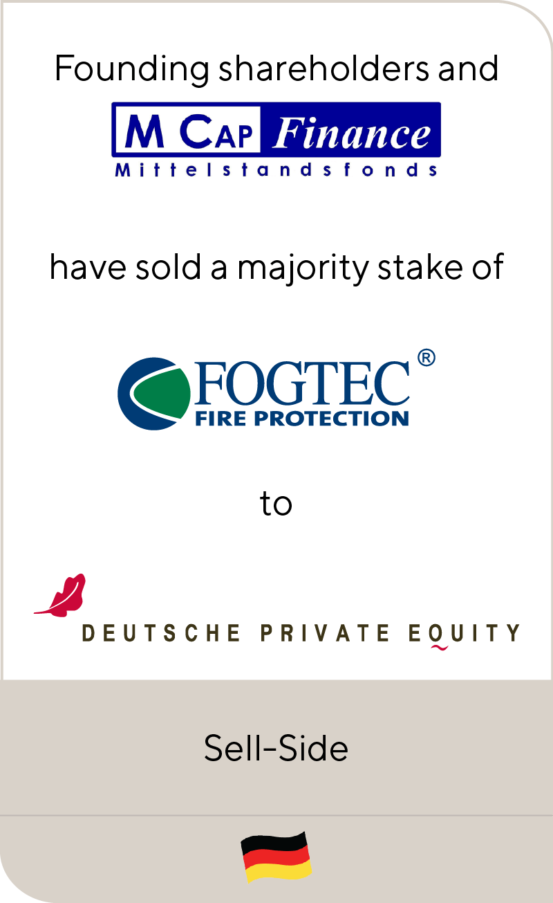 Deutsche Private Equity (DPE) acquires majority stake in the FOGTEC Group from Founding Shareholders and M Cap Finance Mittelstandsfonds