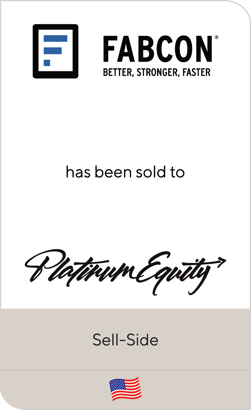 Fabcon has been sold to Platinum Equity