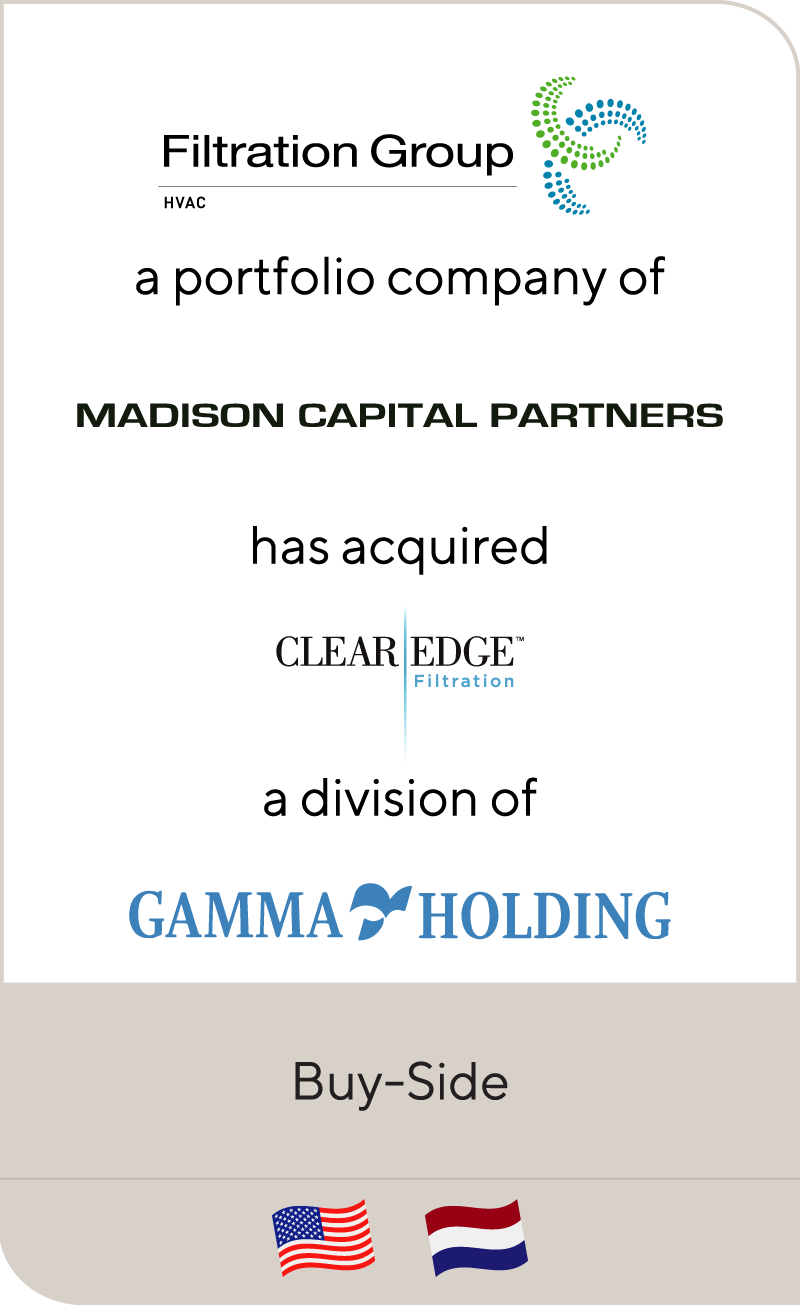 Madison Capital Partners’ has acquired Clear Edge Filtration