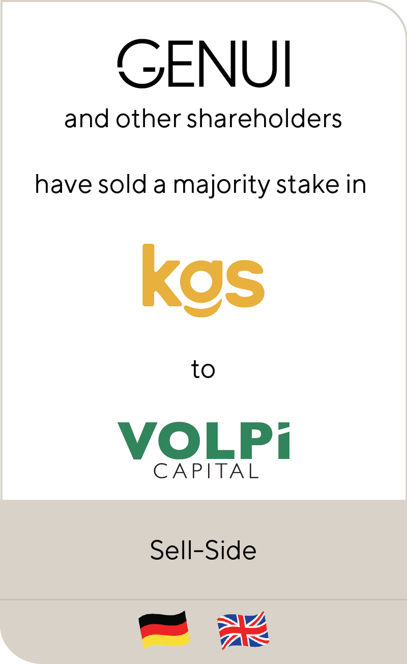 KGS enters its next phase of growth with Volpi Capital as new majority shareholder
