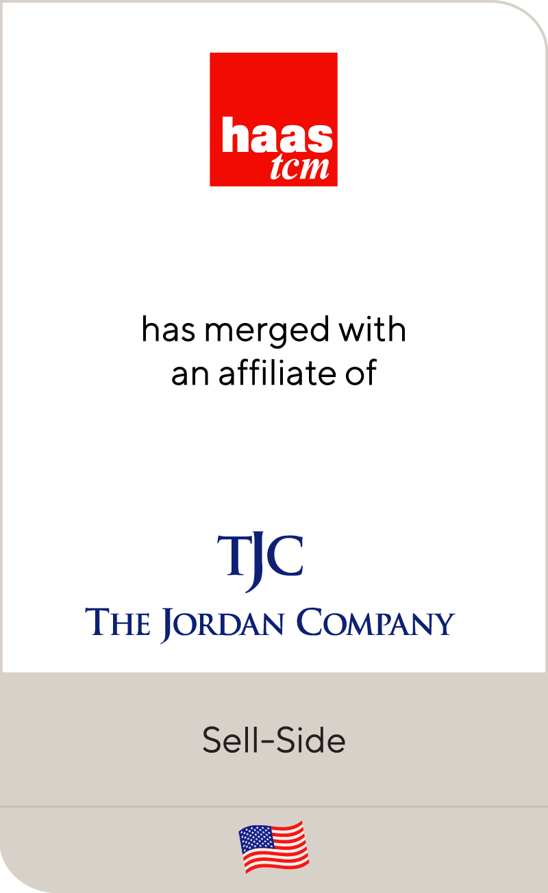 HAAS TCM has merged with an affiliate of The Jordan Company