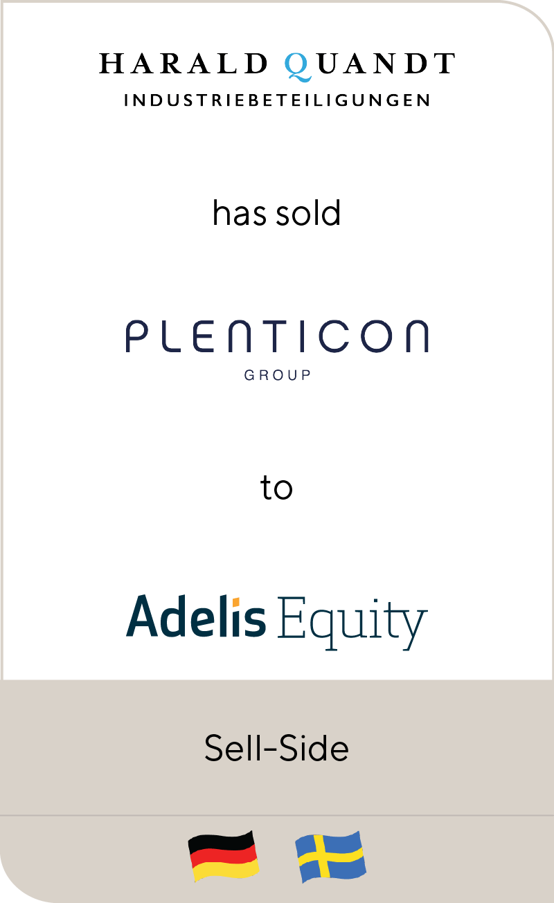 Harald Quandt Industriebeteiligungen GmbH has sold PLENTICON GROUP to Adelis Equity Partners