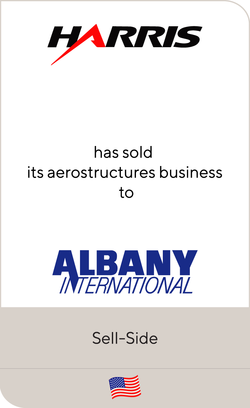 Harris Corporation has sold its aerostructures business to Albany International