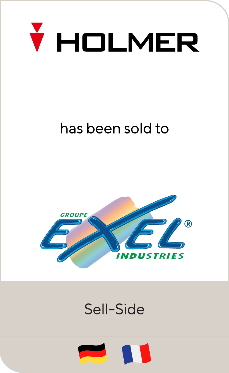 Holmer-Group has been sold to Exel Industries