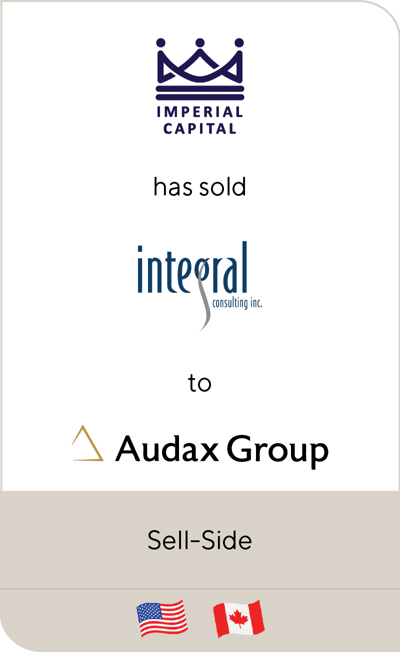 Imperial Capital has sold Integral Consulting to Audax Private Equity
