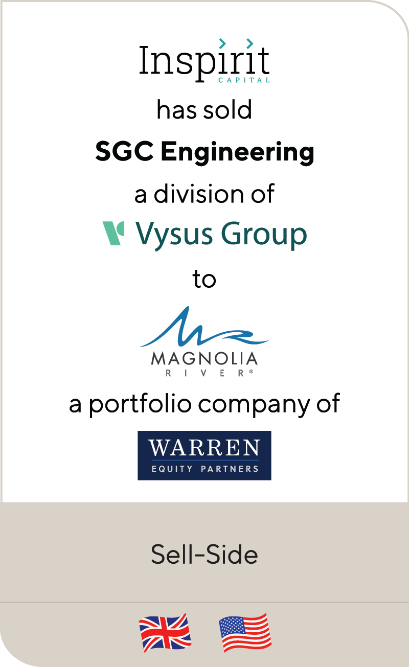 Inspirit Capital SGC Engineering Vysus Group Magnolia River Warren Equity 2022