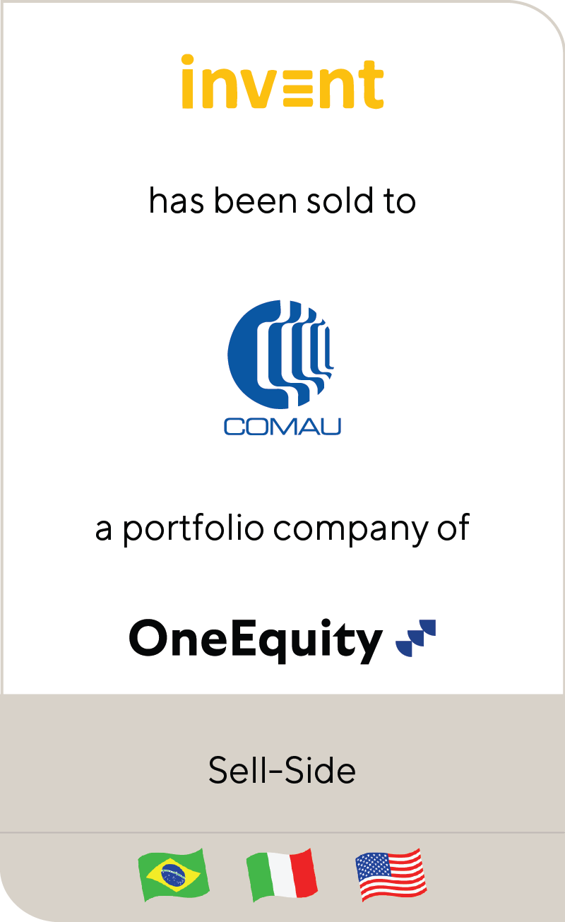 Invent has been sold to Comau, a portfolio company of One Equity Partners
