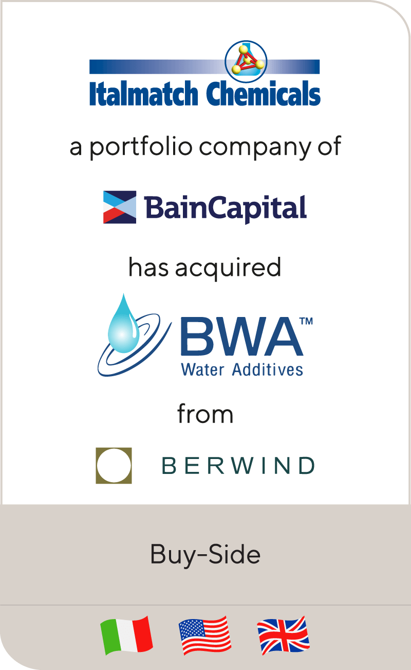 Italmatch Bain Capital BWA Water Additives Berwind 2018