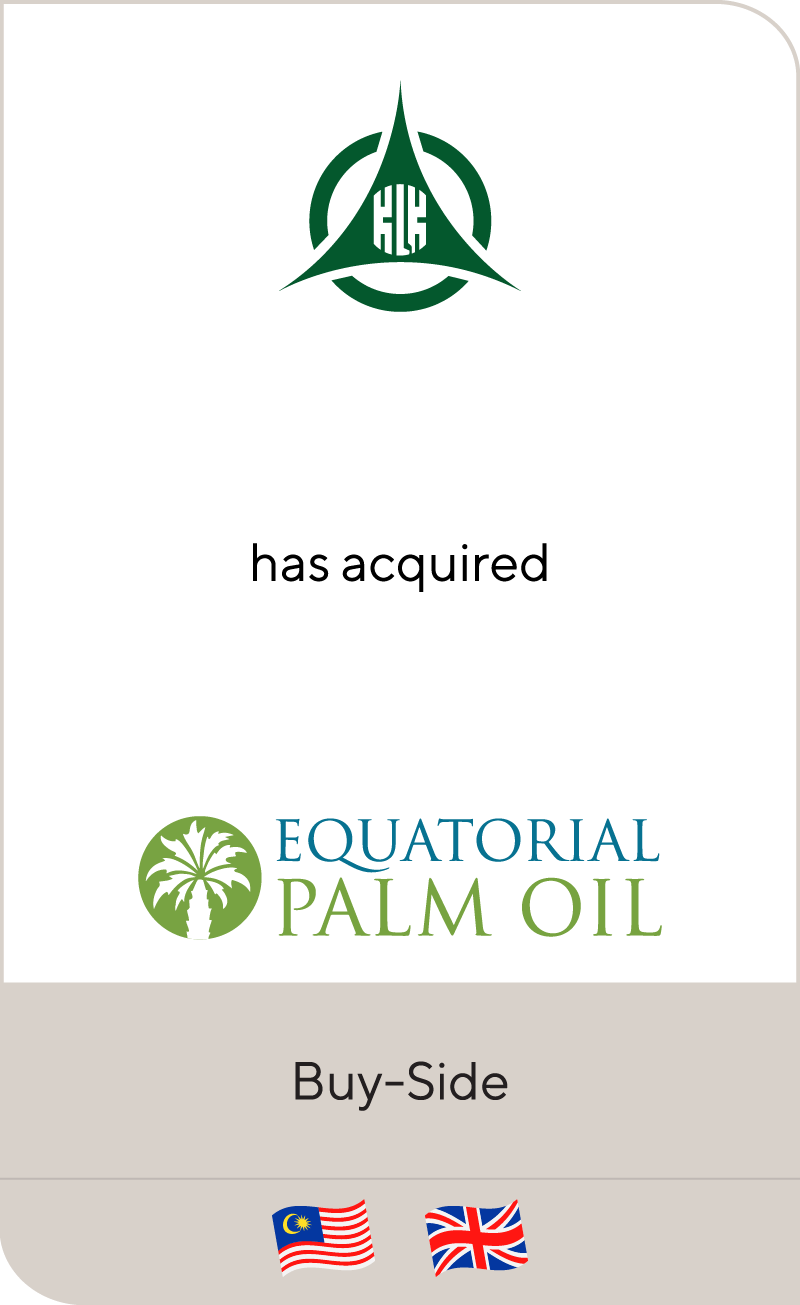 Kuala Lumpur Kepong Berhad has acquired Equatorial Palm Oil