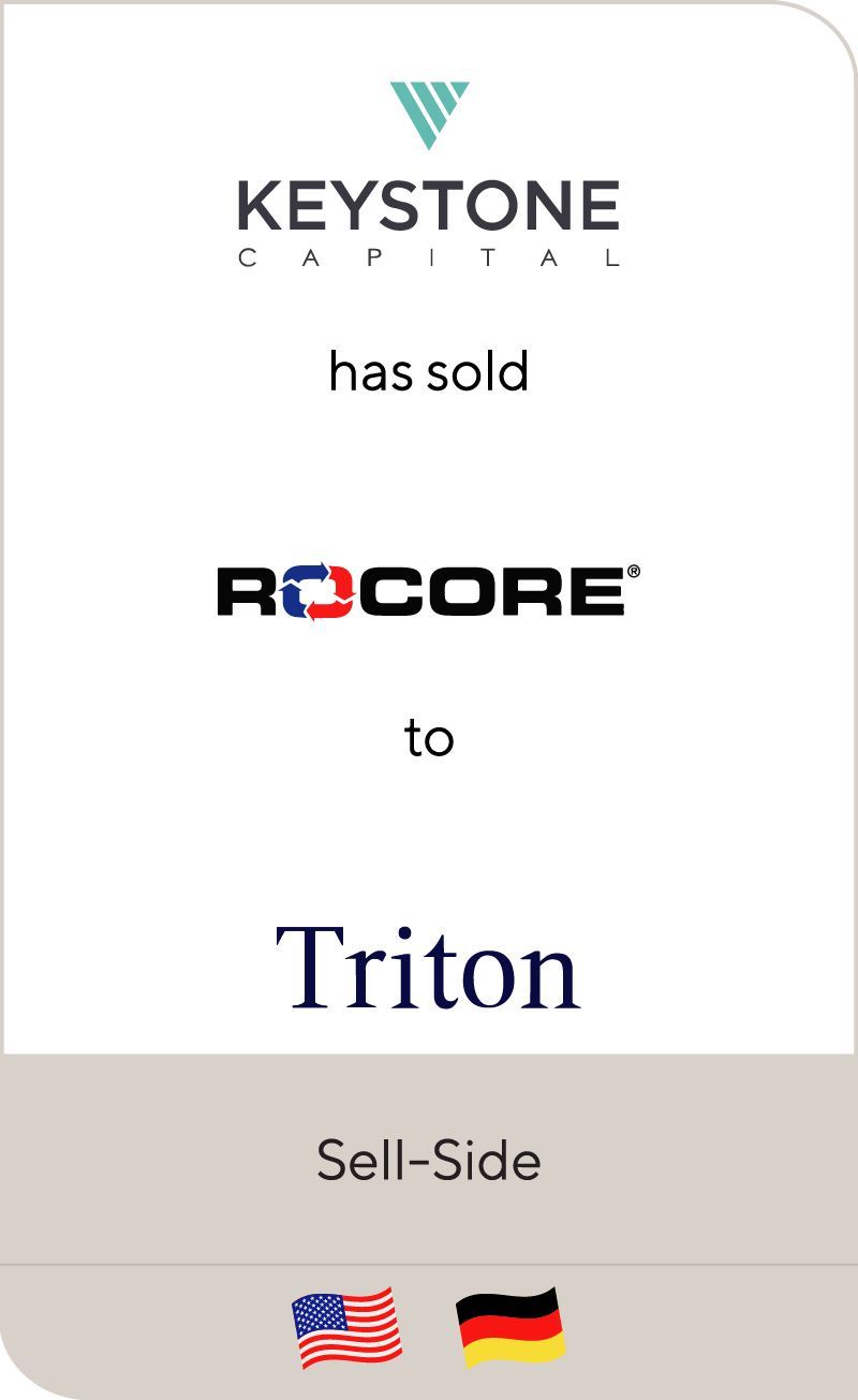 Keystone Capital has sold Rocore Group to Triton