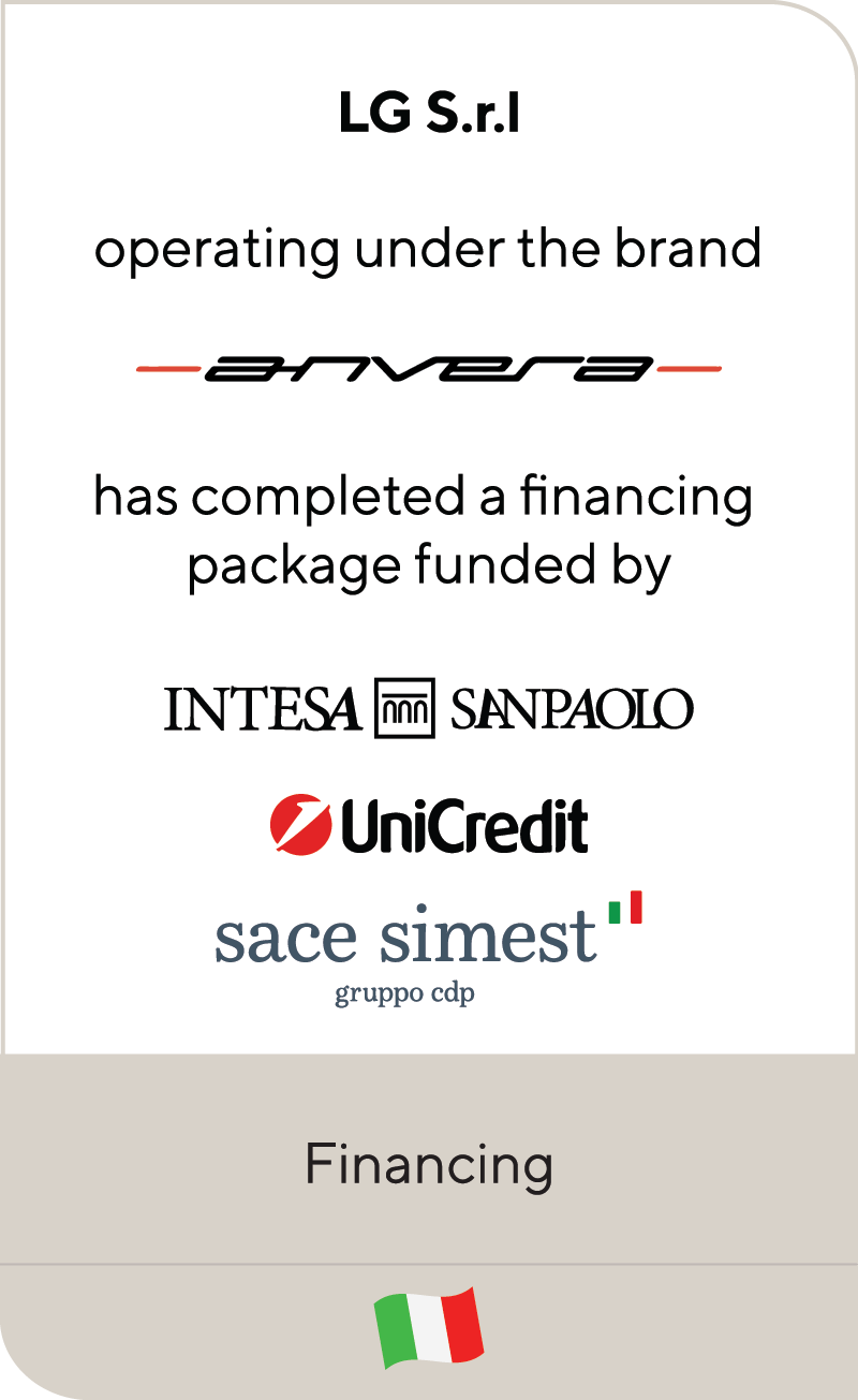 LG Anvera Intesa Sanpaolo Unicredit Sace Simest 2020