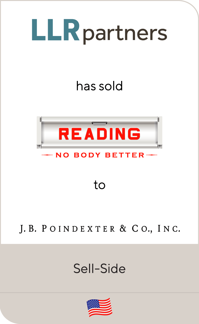 LLR Partners has sold Reading Truck Body to J.B. Poindexter & Co., Inc.