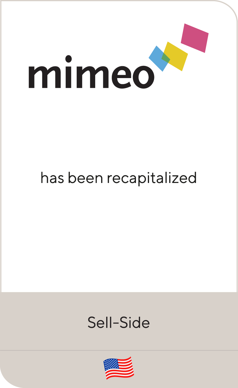 Mimeo has recapitalized