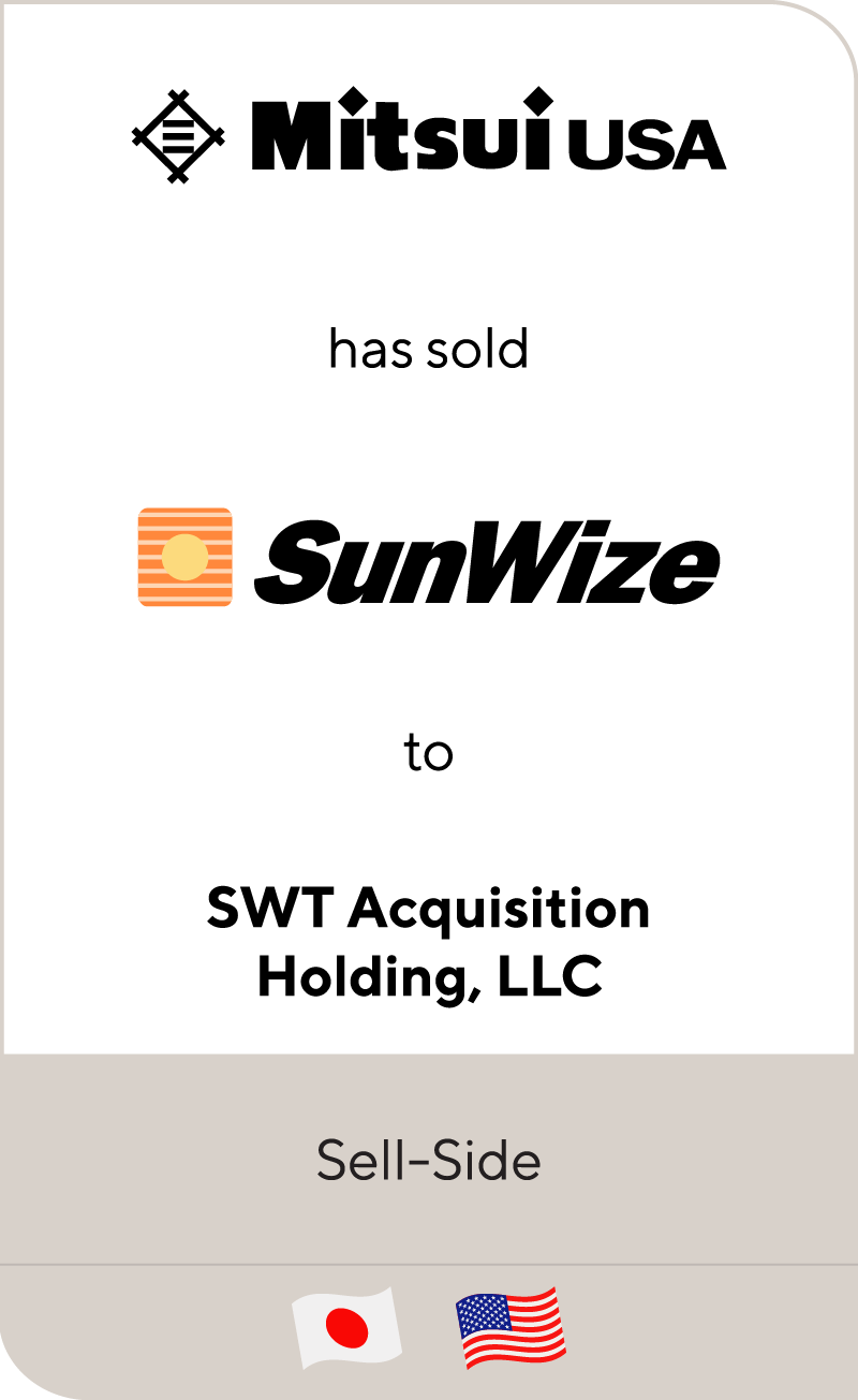 Mitsui Co. SunWize SWT Acquisition 2013