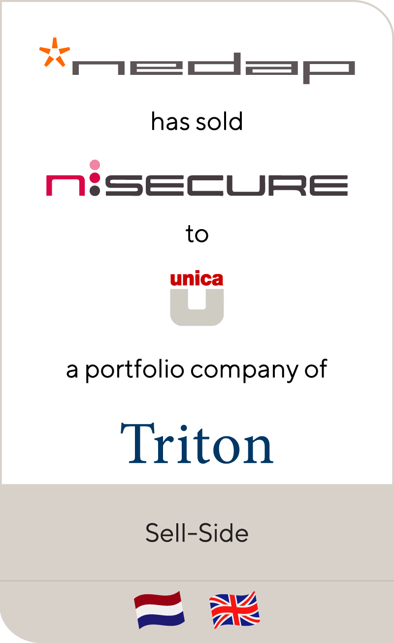 Nedap has sold Nsecure to Unica