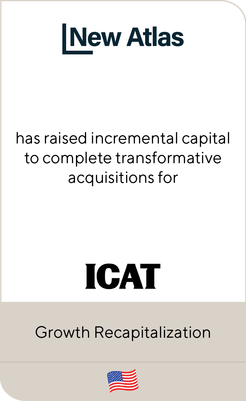 New Atlas has raised incremental capital to complete transformative acquisitions for ICAT