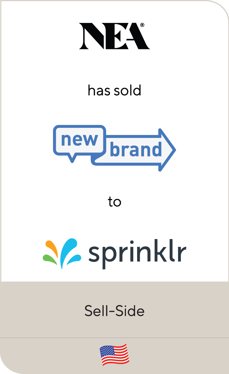 New Enterprise Associates NewBrandAnalytics Sprinklr 2015