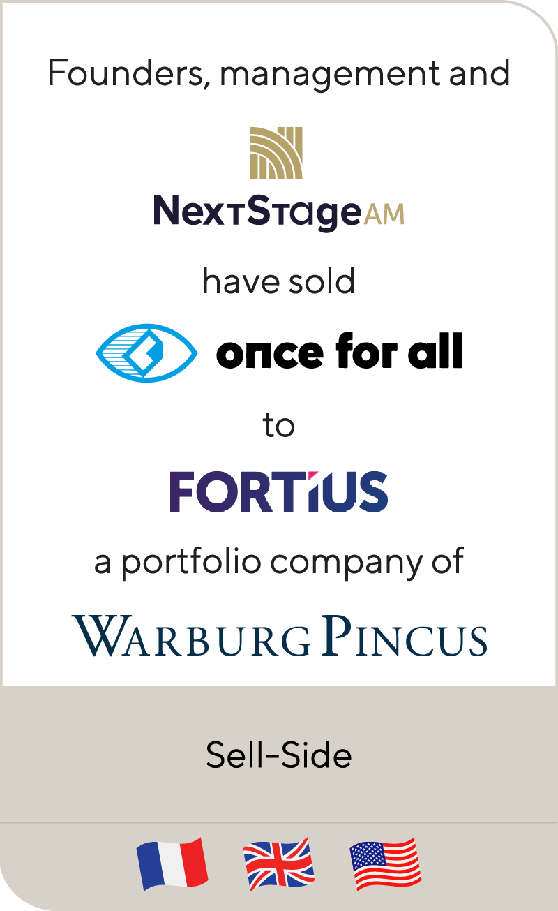 NextStageAM Once For All Fortius Warburg Pincus 2021