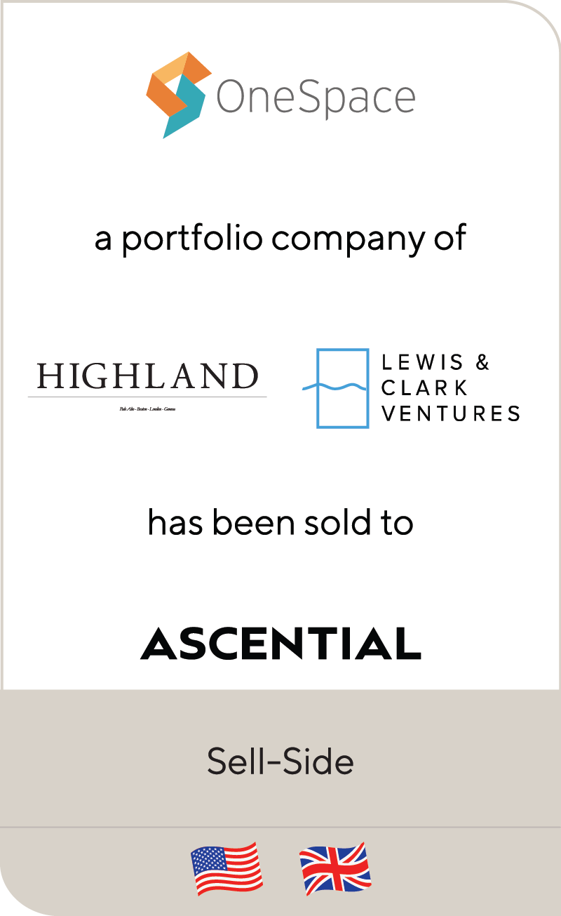OneSpace Highland Capital Partners Lewis And Clark Ventures Ascential 2021